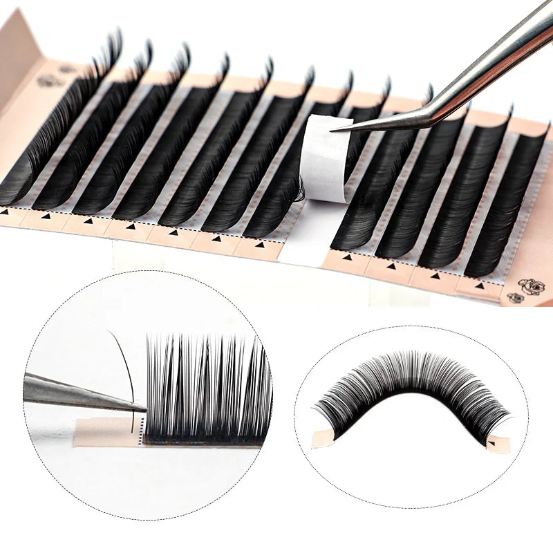 Soft individual false eyelashes