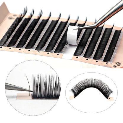 Soft individual false eyelashes