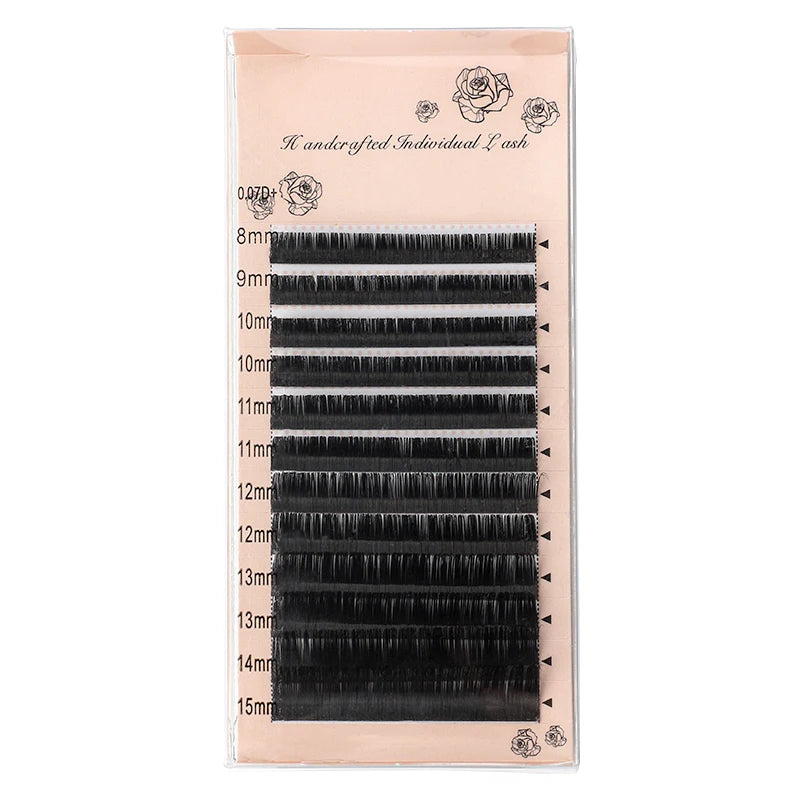 Soft individual false eyelashes