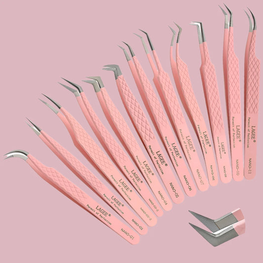 Nano Eyelash Extension Tweezers for Eyebrows - Vivian