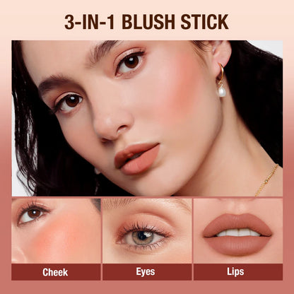 Creamy eye, cheek and lip color. 3 in 1