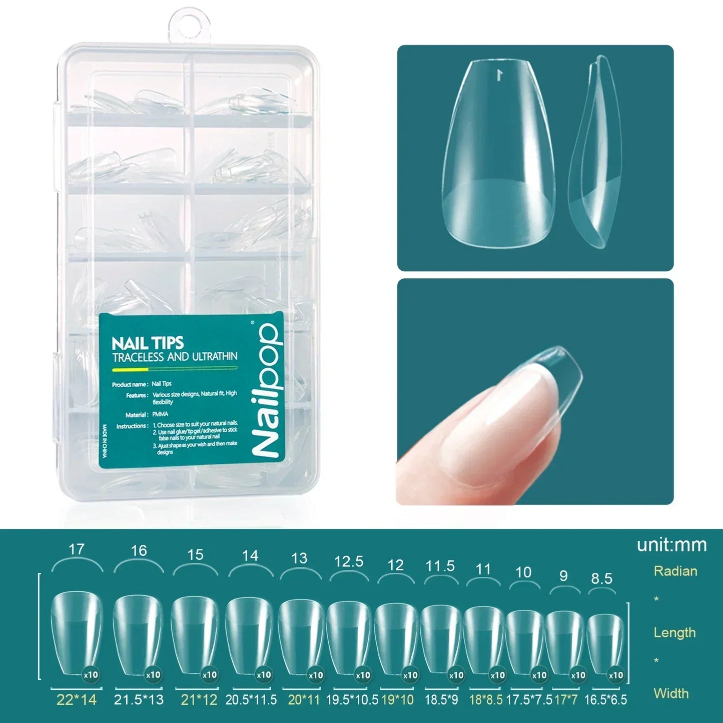 Acrylic Nails Artificial Nails 120pcs