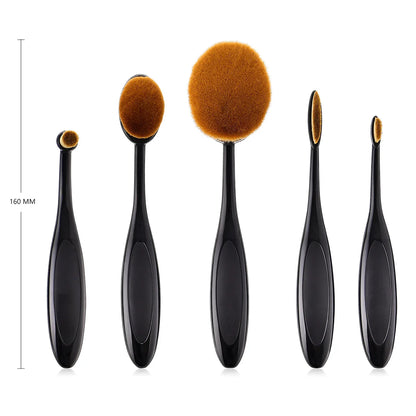 Oval Makeup Brushes - Vivian