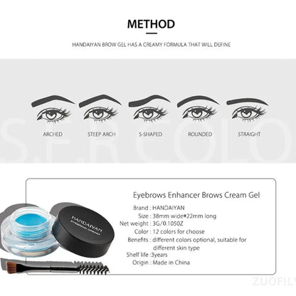 Soft Tinted Eyebrow Gel with Eyebrow Brush