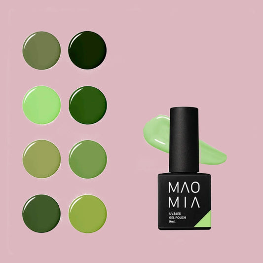 Green gradient Nail Polish Kit