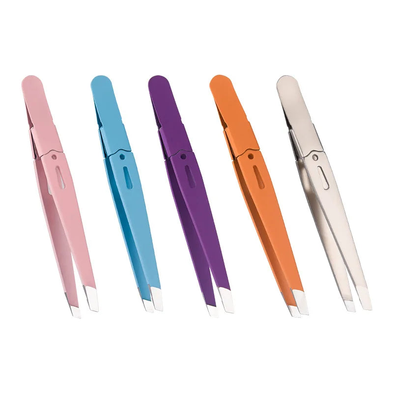 Stainless Steel Eyebrow Tweezers - Vivian