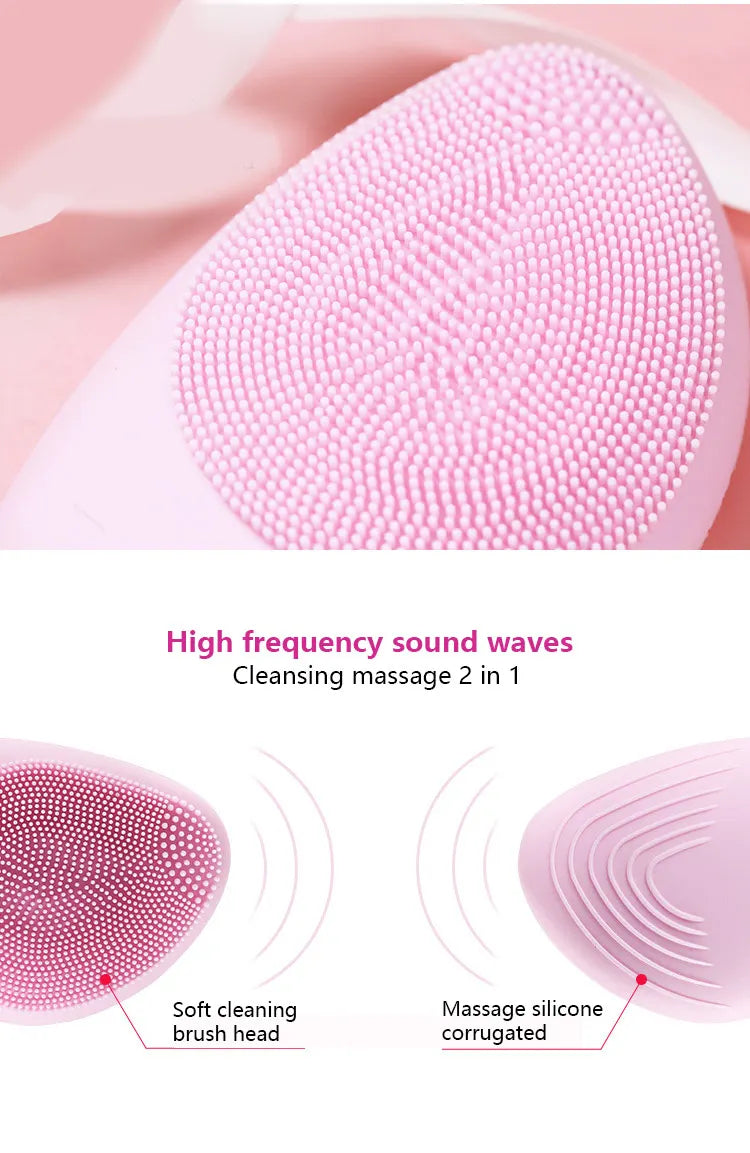 Mini Silicone Electric Facial Cleanser - Vivian