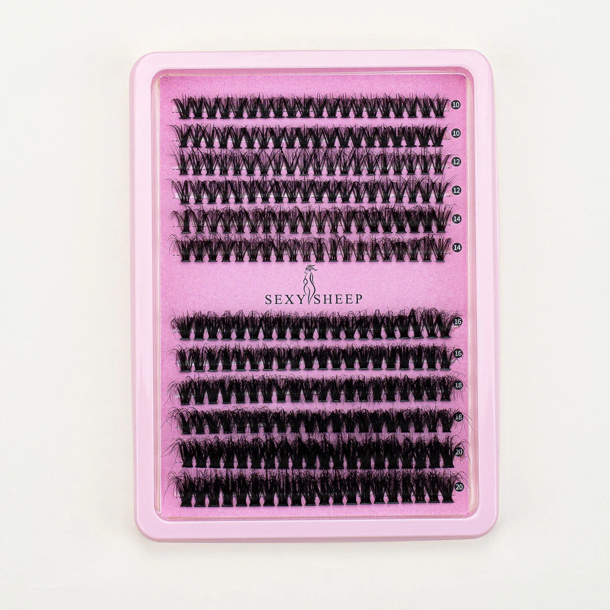 Eyelash kit consists of 240 pieces of thick individual eyelashes. - Vivian