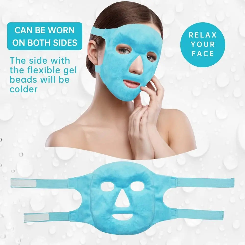 Ice Gel Face Mask for Fatigue Relief Hot and Cold Reusable - Vivian