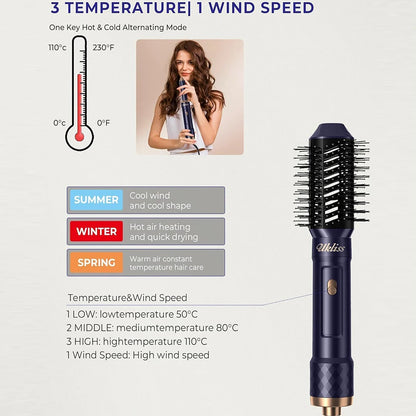 Hot Air Hair Styling Brush . 6 in 1 - Vivian