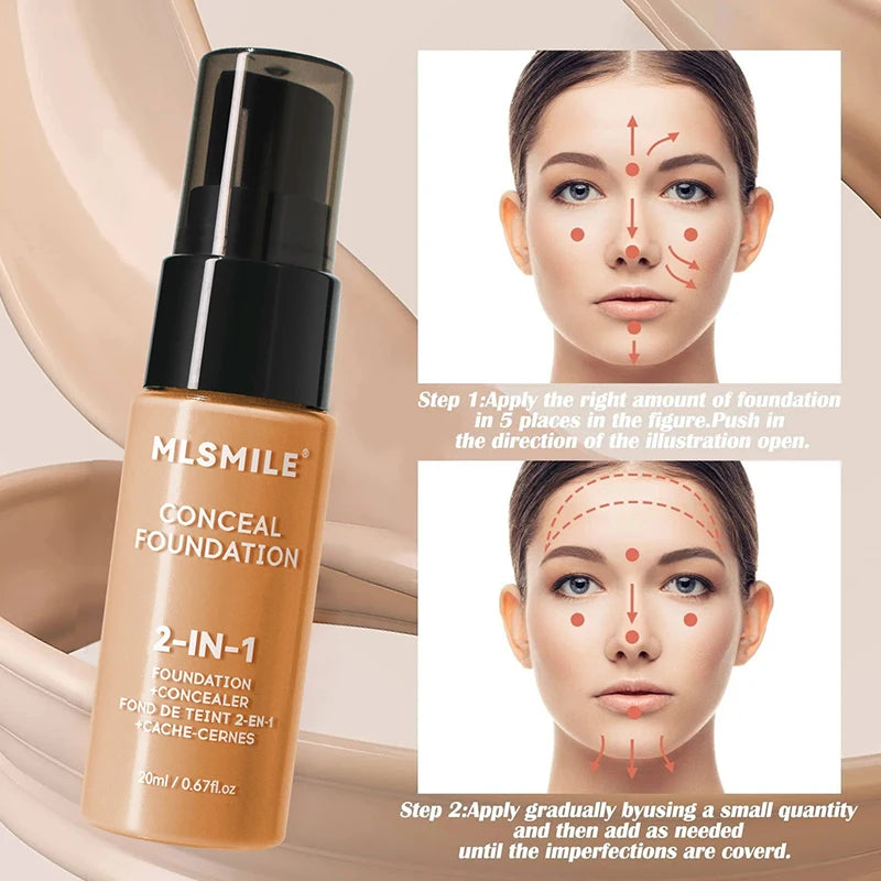 Matte, waterproof, long-lasting foundation concealer - Vivian