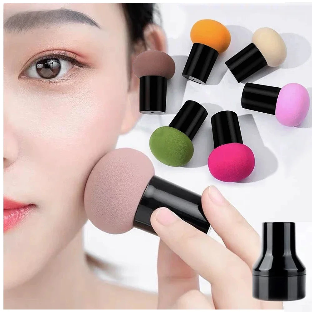 Mushroom Head Makeup Sponge with Storage Box - Vivian