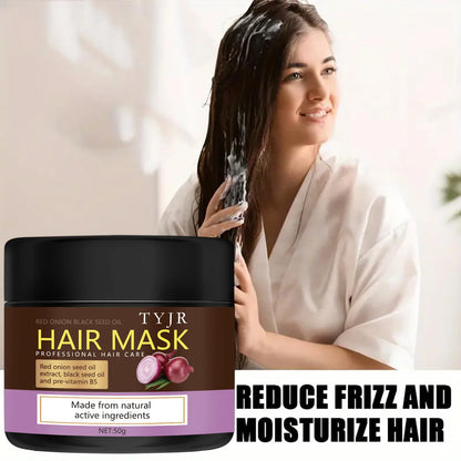 Hair mask with red onion oil and black seed