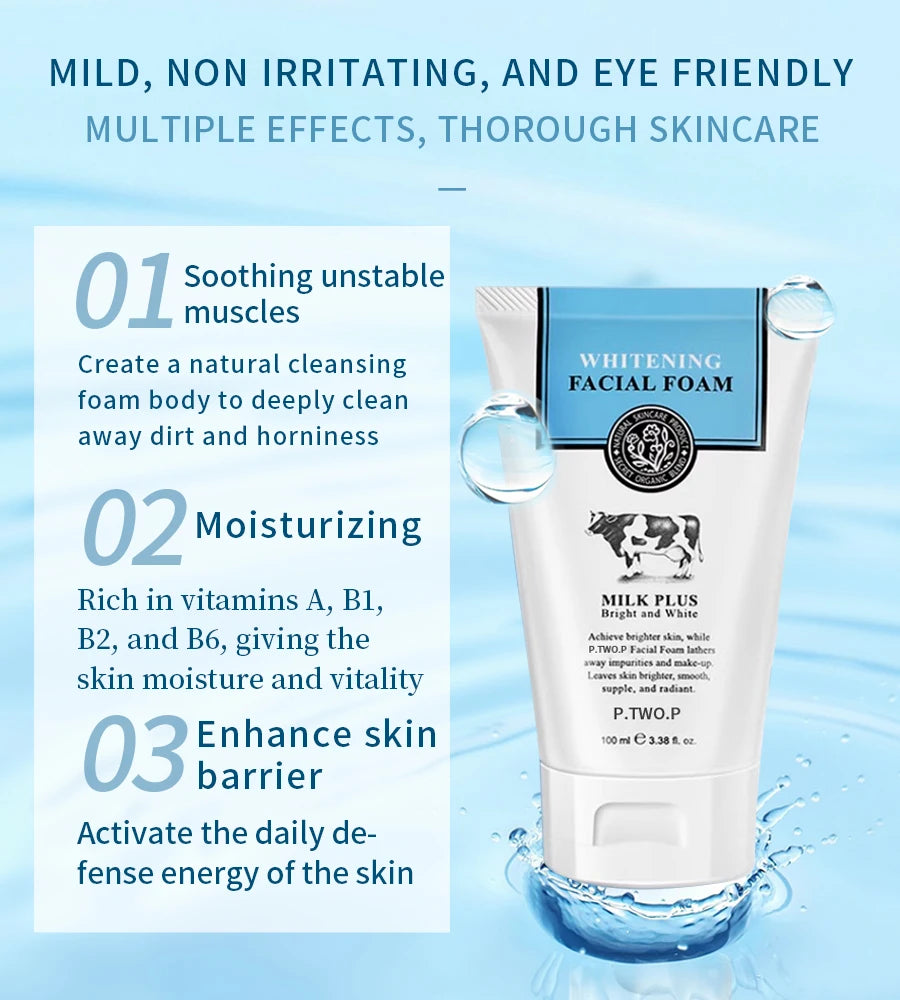 Milk Acne Whitening Foam Facial Cleanser - Vivian