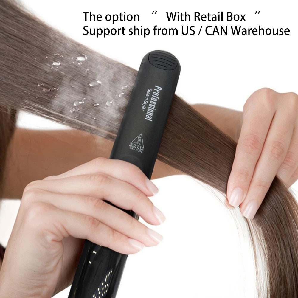 Ceramic Steam Hair Straightener 450°F Fast Heating - Vivian